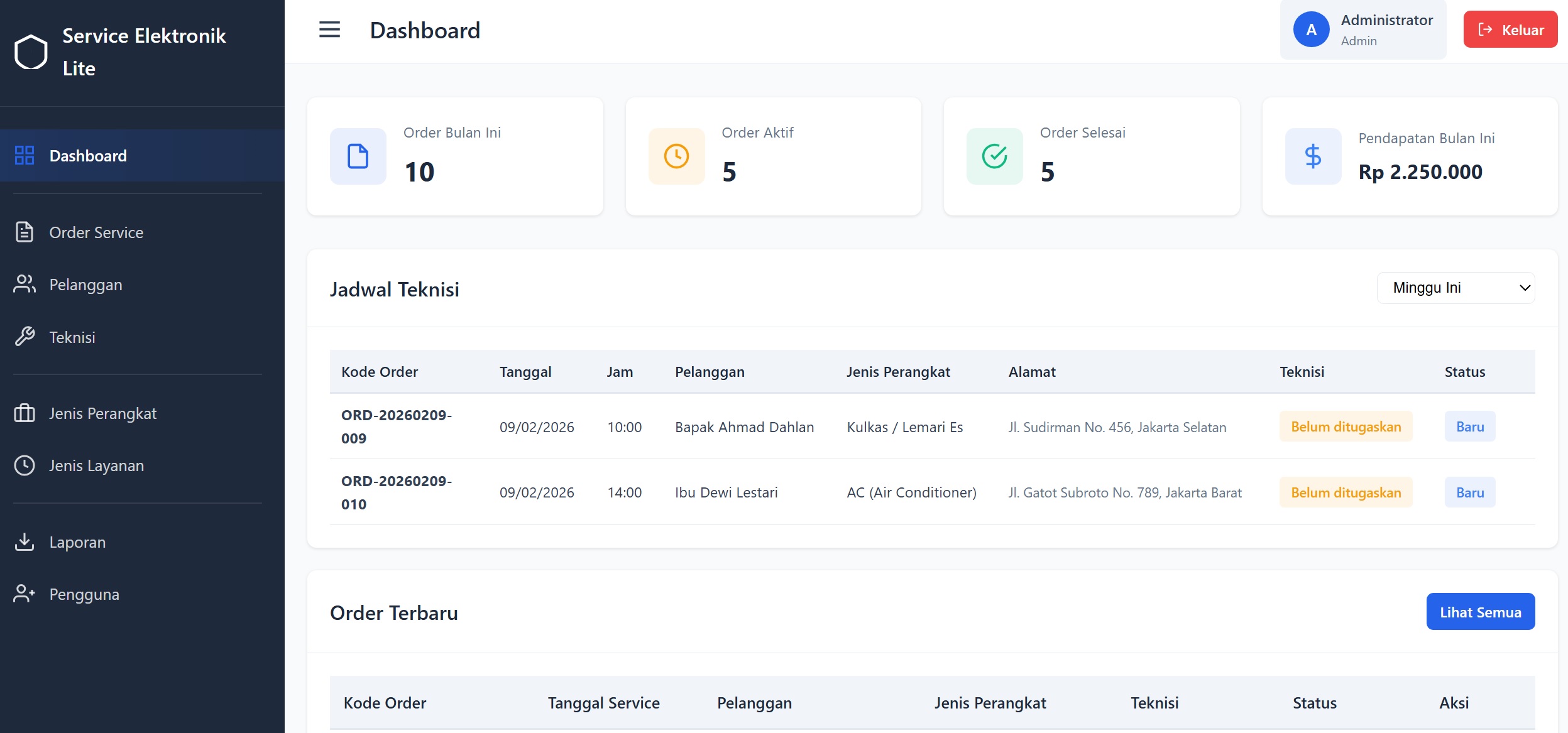 Service Electronic (Lite)